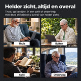 Verstelbare leesbril met afzonderlijke focus – uniseks